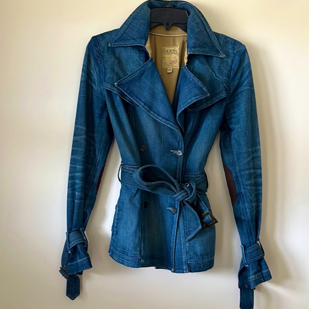 Guess Belted Denim Jacket